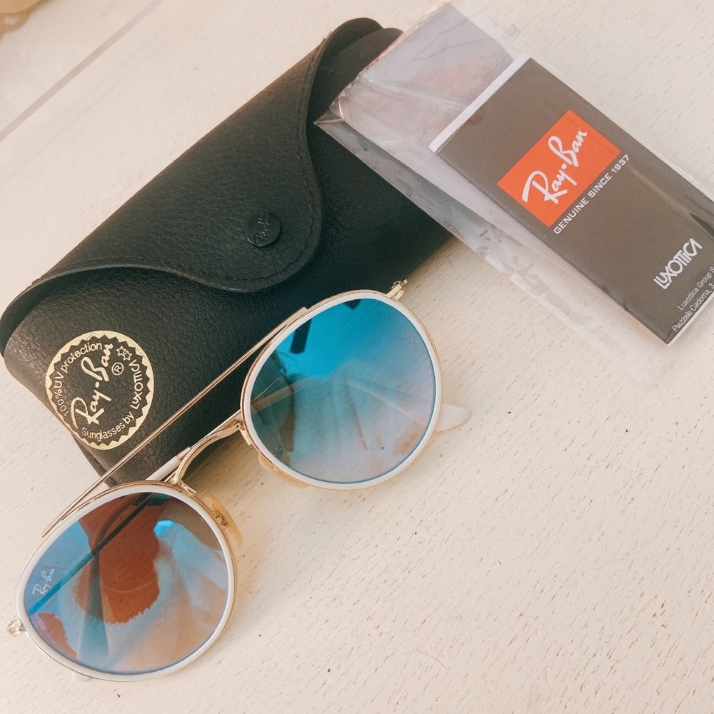 Authentic Ray Ban Sunglasses around Double Bridge
